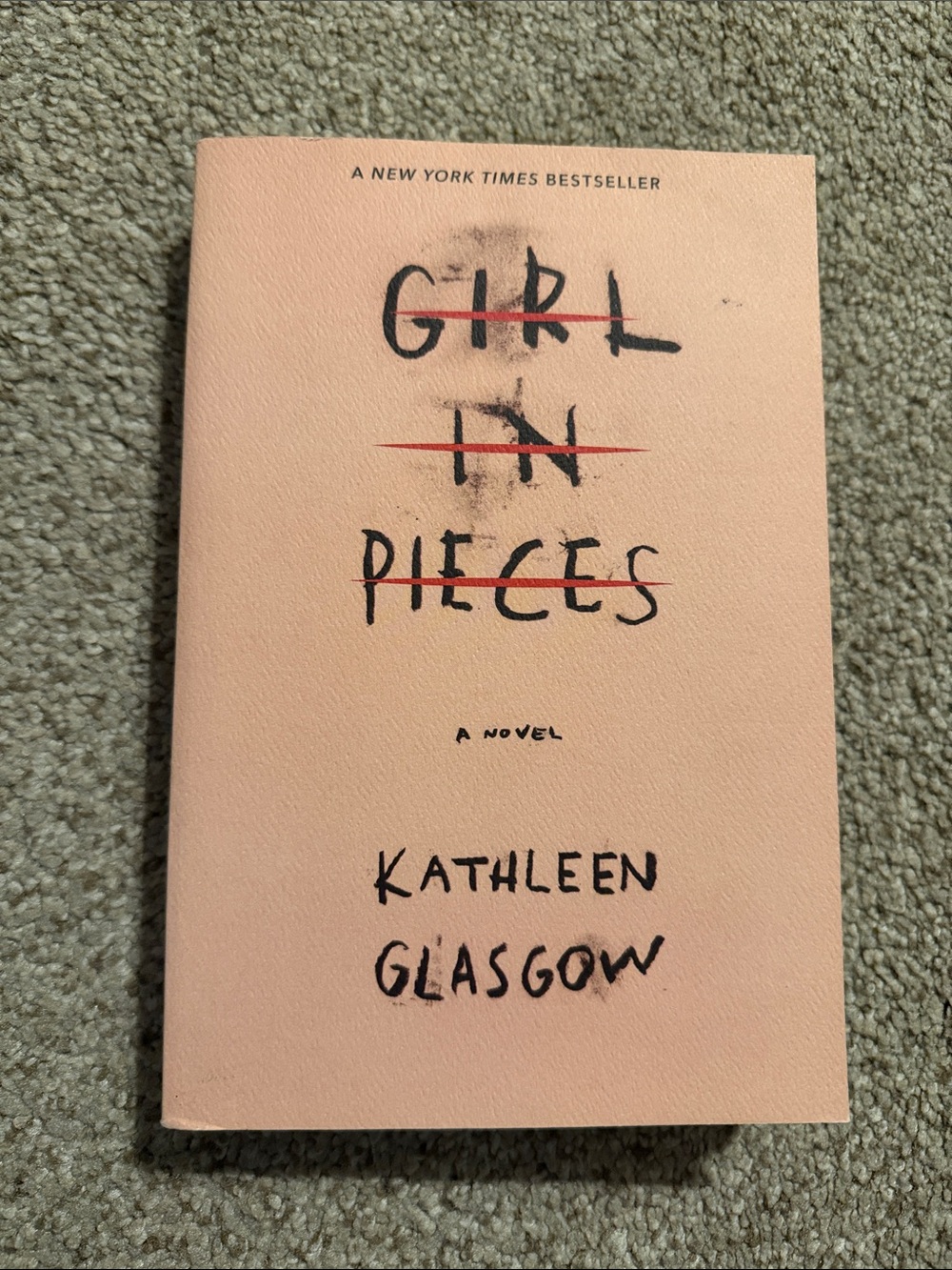Kathleen Glasgow 'Girl in Pieces' Peach Paperback